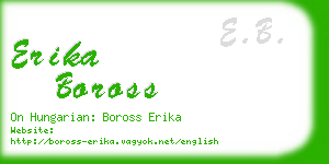 erika boross business card